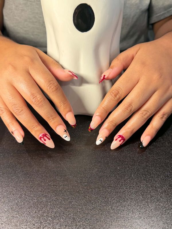 Drip nail art by Solaint Studio